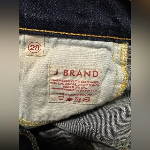 J. Brand Women’s Premium Denim Dark Wash Mid Rise Bootcut Jeans In Ink Sz 28 - Picture 7 of 10